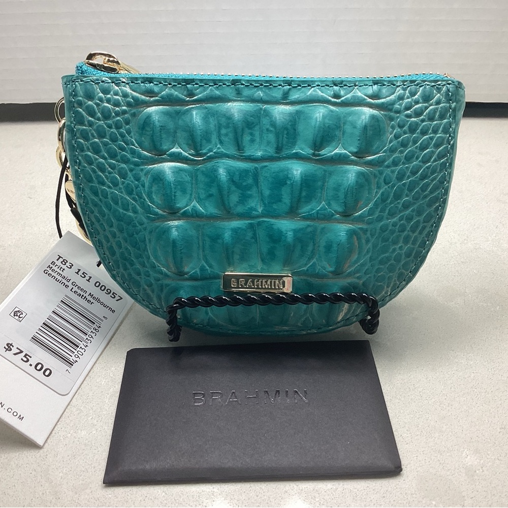 Brahmin Britt NWT in Mermaid Green NO OFFERS WILL BE ACCEPTED